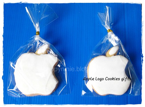 apple logo cookies