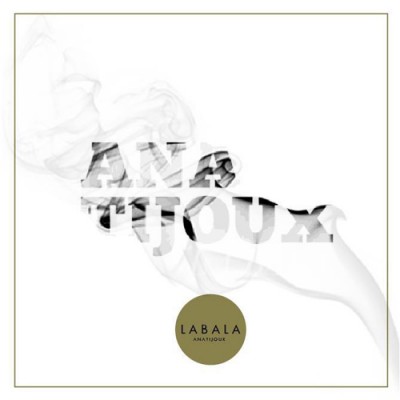 The white album cover of La Bala that reads Ana Tijoux illuminated by a puff of grey smoke