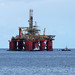 La plataforma petrolifera ODN Ttay IV zarpó del Puerto de La Luz de Las Palmas de Gran Canaria