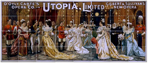 017-D'Oyly Carte's Opera Co. in Utopia, limited Gilbert & Sullivan's new opera-1894.