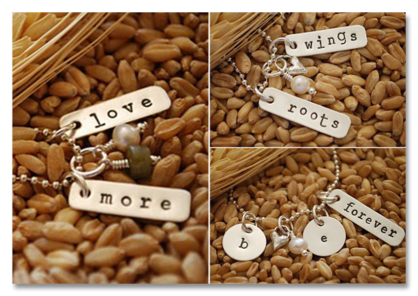 Wheat and Wildflowers Jewelry Collage