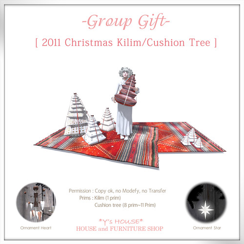 Group Gift / *Y's HOUSE* [2011 Christmas Kilim / Cushion tree ]