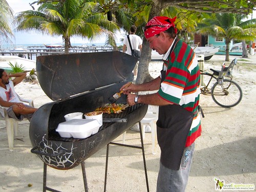 grilling fresh seafood caye caulker belize