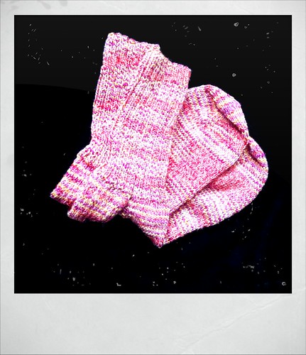 Handknit socks -- Christmas gift for my mom