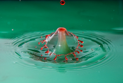 Merry Christmas Water Drop by DisHippy