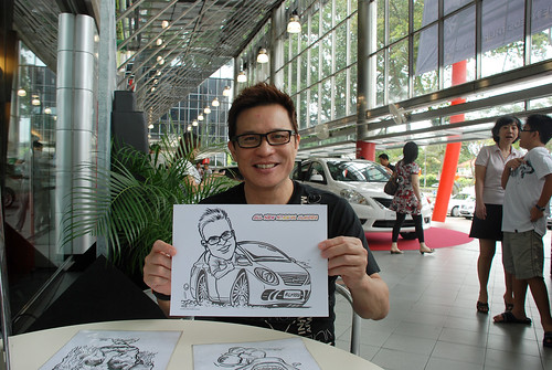 Caricature live sketching for Tan Chong Nissan Almera Soft Launch - Day 2 - 18