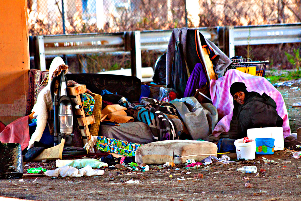 Homeless-woman-under-freeway-on-1-7-12--Northern-Liberties