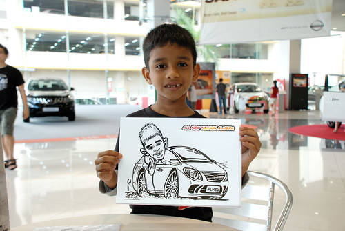 Caricature live sketching for Tan Chong Nissan Motor Almera Soft Launch - Day 4 - 8