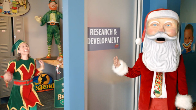 Santa in Holiday World's TV commercials