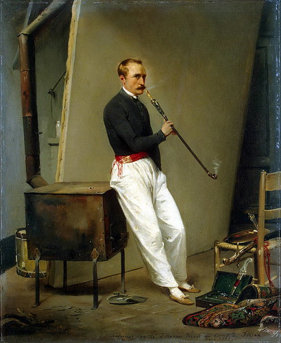 Horace Vernet - Self-Portrait [1835] by Gandalf's Gallery