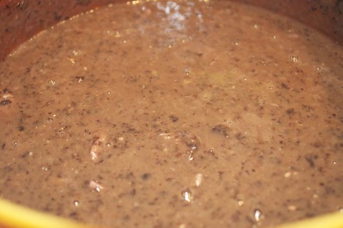 black bean soup with pork & veggies 22