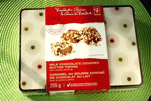 President's Choice Milk Chocolate Covered Butter Toffee with Roasted Almonds