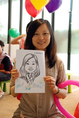 caricature live sketching for Foresque Residences Roadshow - Day 2 - 16