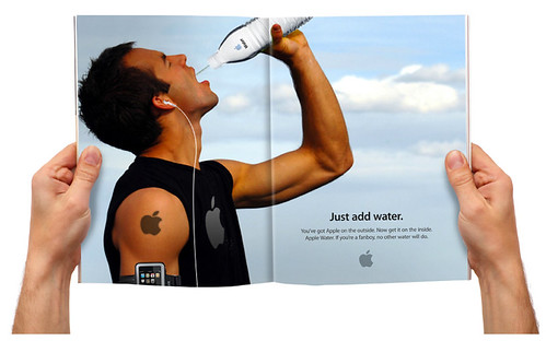 Apple Water Print Ad