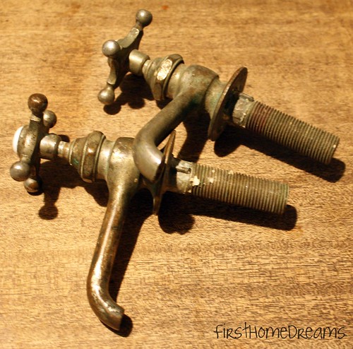 Vintage Antique Cross Handle Faucet
