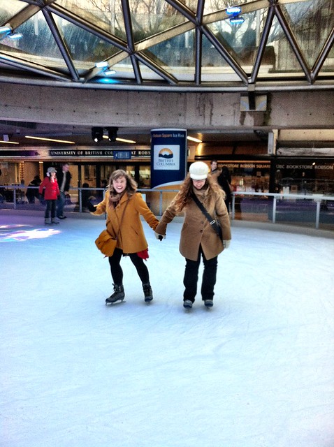 Ice Skating at Robson Square