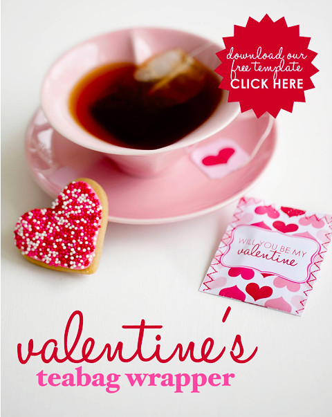 To make Adore's lovely Valentine's teabag wrappers for your love, co ...