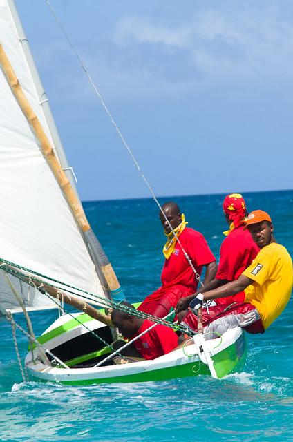 Grenada Sailing Festival Work Boat Regatta Faster guys