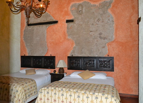 Bed rooms at the D'Leyenda Boutique Hotel in Antigua, Guatemala