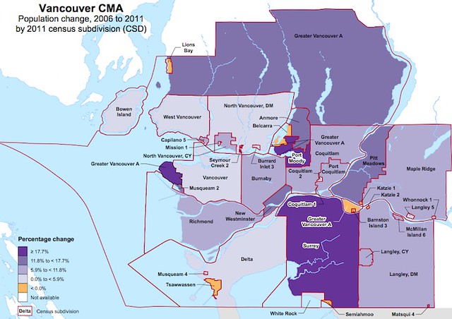 Metro Vancouver Census Map