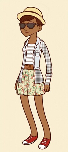 Hipster Paper Doll
