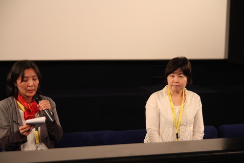 Yoko Ide during the post-screening Q and A of Shoji & Takao