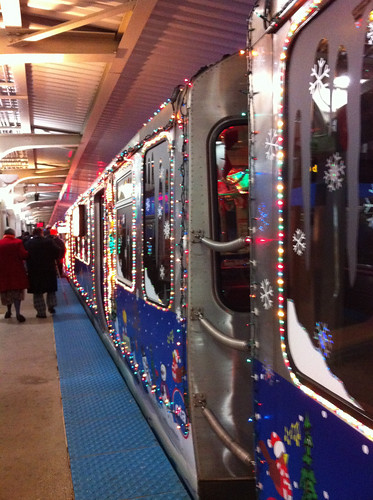 The CTA Holiday Train (by: paradem/Mairead, creative commons license)