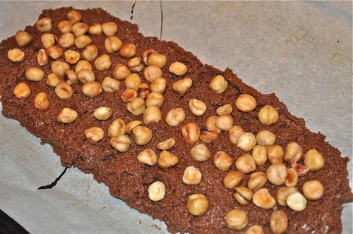 chocolate hazelnut biscotti/nuts