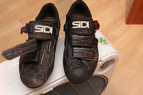 CX shoes, one thoroughly cleaned and treated