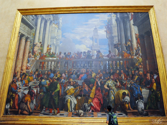 The wedding at cana or the wedding feast at cana is a massive painting by