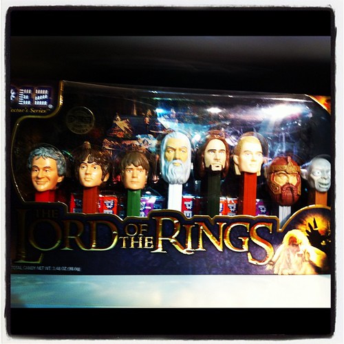 Nothing says 'authentic' like Lord of the Rings pez dispensers