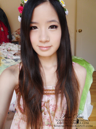 Pink & Gold Gyaru Makeup + Hair Tutorial - Kim Dao Blog
