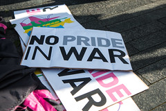 No Pride In War protest - 24 May 2016