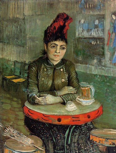 Vincent van Gogh - In the Cafe, Agostina Segatori in Le Tambourin [1887] by Gandalf's Gallery