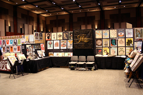 Our booth at Flatstock Rock Poster Convention at SXSW Austin - March 2011