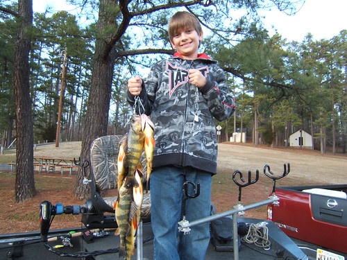 Samuel with his yellow perch