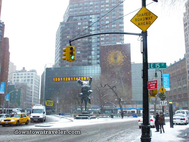 NYC Snowstorm January 2012 Union Square_2