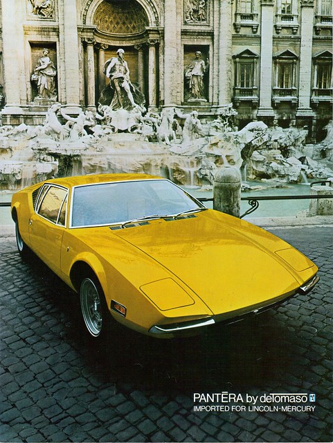 1972 Pantera by deTomaso imported for LincolnMercury