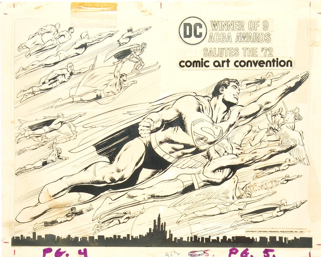 Superman 252 original cover art by Neal Adams
