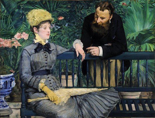 Edouard Manet - In The Conservatory [1878-79] by Gandalf's Gallery
