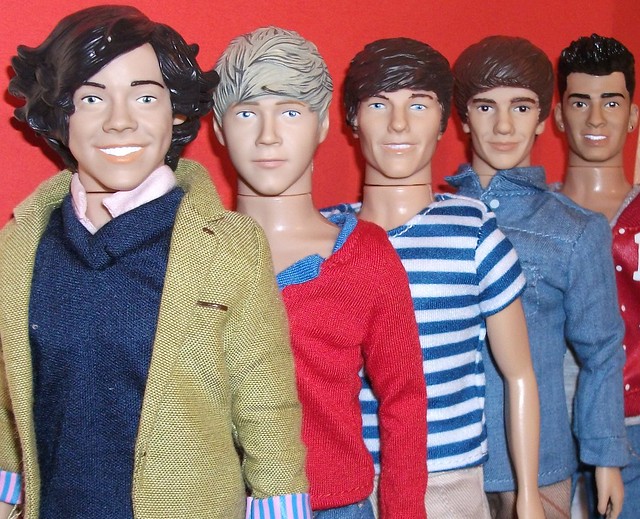 One Direction dolls. Harry Styles, Niall Horan, Liam Payne, Louis Tomlinson,