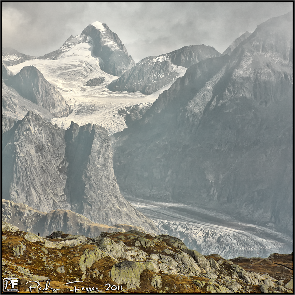 Suiza - Las montañas - Glaciar Fiesch