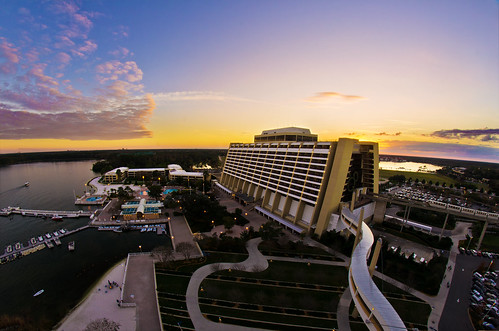 Contemporary Resort From Our Bay Lake Tower Balcony
