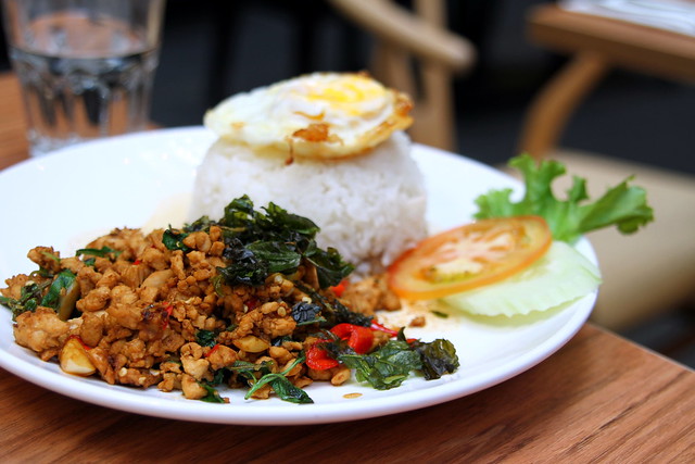 Absolute Thai: Stir Fried Minced Chicken with Hot Basil Leaves