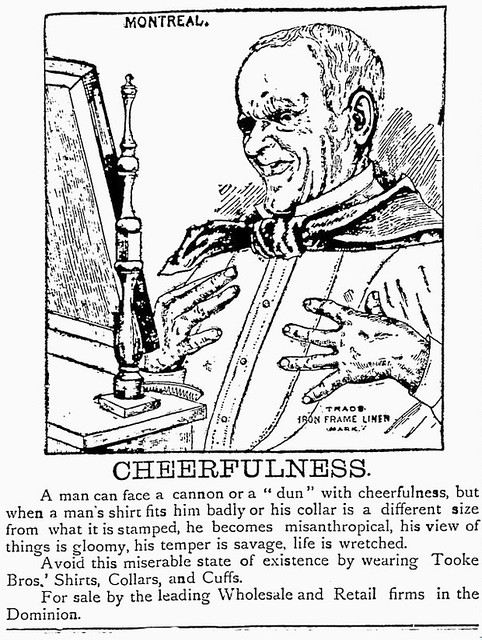 Vintage Ad #1,811: Cheerfulness is Wearing Tooke Bros.