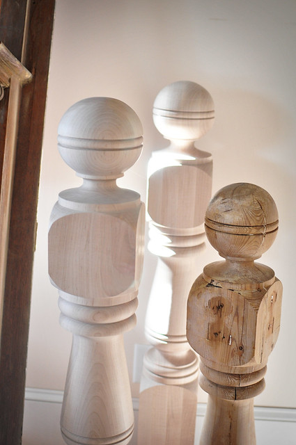 N is for Newel Posts, New and Old
