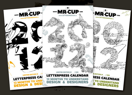 The letterpress calendar : why doing 1 cover when you can do 3 !
