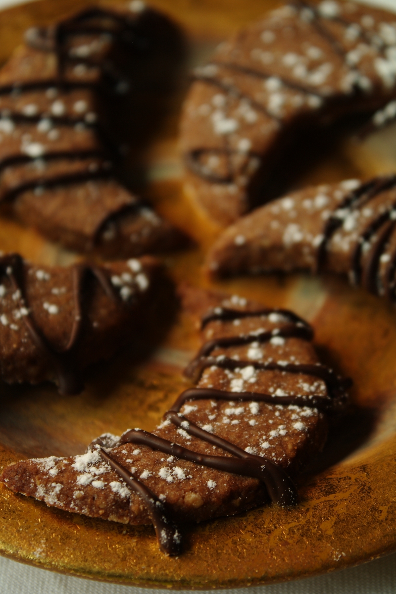 Chocolate Walnut Crescents