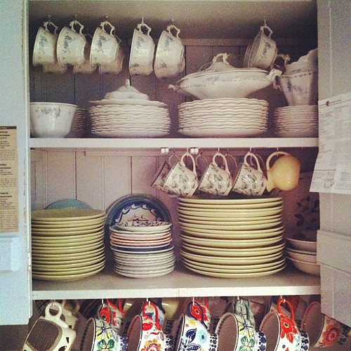 morning chore of putting the dishes away :: satisfying small pleasure