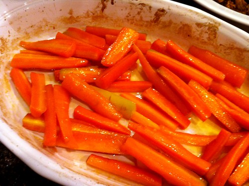 dark days meal 3, honey glazed carrots